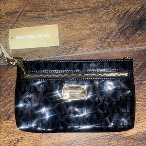 Michael Kors Black Wristlet